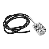 Accessoire déco vintage : mettez en valeur votre intérieur avec ce microphone rétro, idéal comme élément de décoration vintage ou comme pièce maîtresse dans une chambre à thème qui souhaite une touche antique. microphone en plastique, style vintage