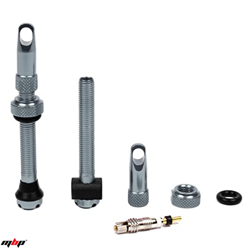 Mbp Alloy Tubeless 50Mm Bicycle Pro Design Presta Valve Stems Fits Most Rims With 2 Types Of Grommets Included For Each Stem. Alloy Cap Has Built In Valve Core Remover Tool. (Gunmetal) #TOP5