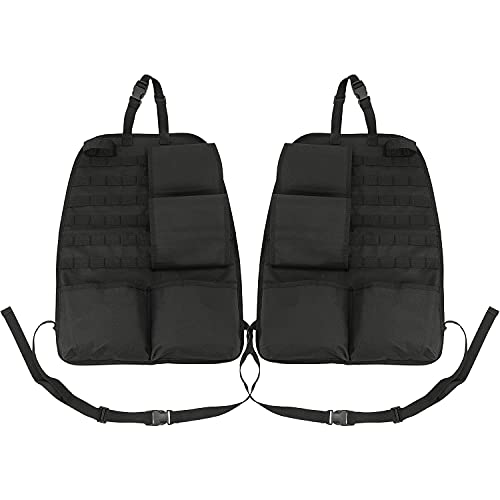 Winunite Tactical Car Seat Back Gun Rack Holder Organizer With Molle Panel Front Seatback Cover Storage Bag For Hunting Rifle Shotgun Mount Universal Fit Vehicles Suv Truck Mpv Pickup - 2Pcs #TOP1