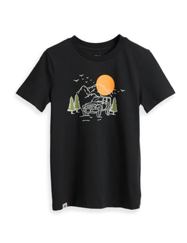 Image of Amazon Brand - Symbol Boys 100% Cotton Graphic Printed Half Sleeves T-Shirt | Age 6-14 Years