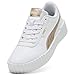 PUMA Womens Carina 3.0 Metallic Whisper Lace Up Sneakers Shoes Casual - White - Size 8 M