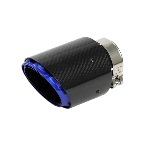 Embout d'échappement universel carbone pour remplacer une sortie rouillée en 63mm