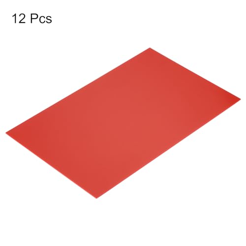 Image of MECCANIXITY ABS Engraving Double Color Sheet 7x11inch White /Red for Badge, Sign, DIY Carving Pack of 12