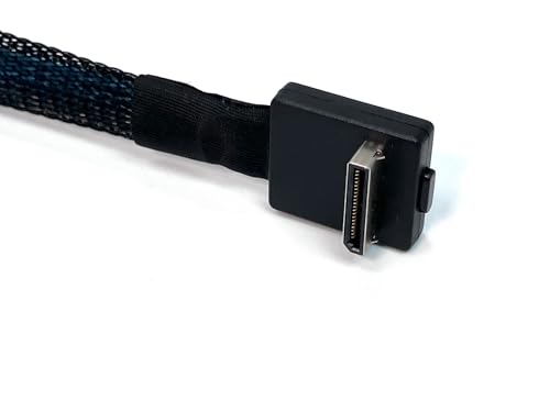 Cable Micro SATA Oculink ángulo 90 grados 200 mm miniatura 2