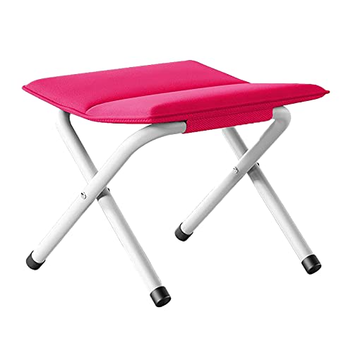 Chaise de camping pliante portable rose avec coussin de randonnée - 2