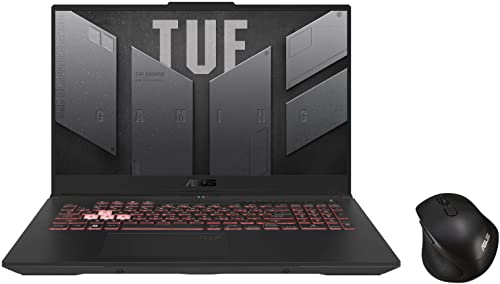 Image of ASUS TUF Gaming F17 (2022), 17.3-inch (43.94 cms) FHD 144Hz, Intel Core i7-12700H 12th Gen, RTX 3060 6GB Graphics, Gaming Laptop, FX707ZM-HX030WS MW203 Wireless Silent Mouse (Black)
