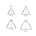 Musical Steel Triangle Percussion Instrument with Striker Rhythm Triangle Instrument Hand Percussion Triangles for Adults (6 inch)