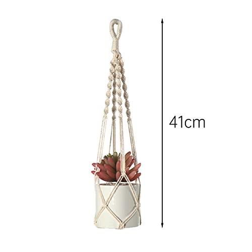 Macrame Plant Hanger Indoor Hanging Planter Basket Flower Pot Holder, Cotton Rope Indoor Hanging Baskets For Plants Boho Home Decor #TOP2