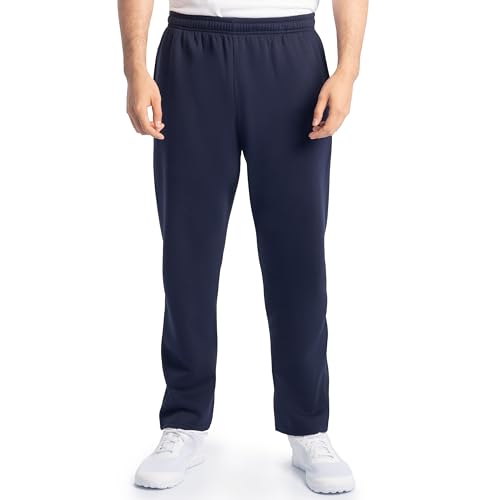 Image of Fruit of the Loom EverSoft Fleece Open Bottom Sweatpants with Pockets