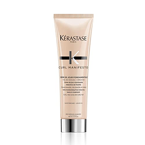 KÉRASTASE Curl Manifesto - Crème de Jour Fondamentale - Soin Capillaire Anti-Frisottis - Nourrit & Définit - Miel de Manuka & Céramides - Cheveux Bouclés - Frisés...