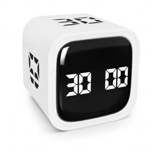 Image of Pomodoro Timer Cube, 5 /10 /30 /60 Min Rotating Productivity Timer