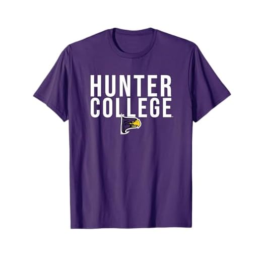 Campus Lab Hunter College Hawks Stacked Purple Women's Unisex T-Shirt