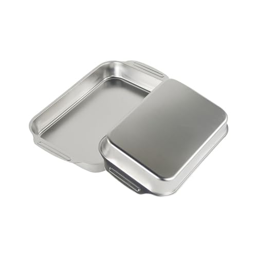 Cookware Set,1PCS Stainless Steel Tray Stainless Steel Roaster/Roasting Pan with Handles Fish Baking Tray(Silver,37 CM)