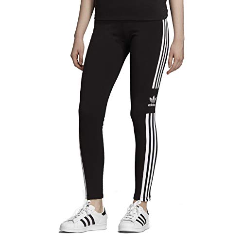 (アディダス オリジナルス) adidas Originals DV2636 WOMEN TREFOIL TIGHTS トレフォイルタイツ BLACK (M, BLACK)