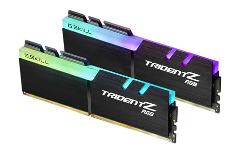 G.Skill Trident Z RGB Series 64GB (2 x 32GB) 288-Pin SDRAM (PC4-28800) DDR4 3600 CL18-22-22-42 1.35V Dual Channel Desktop Memory Model F4-3600C18D-64G