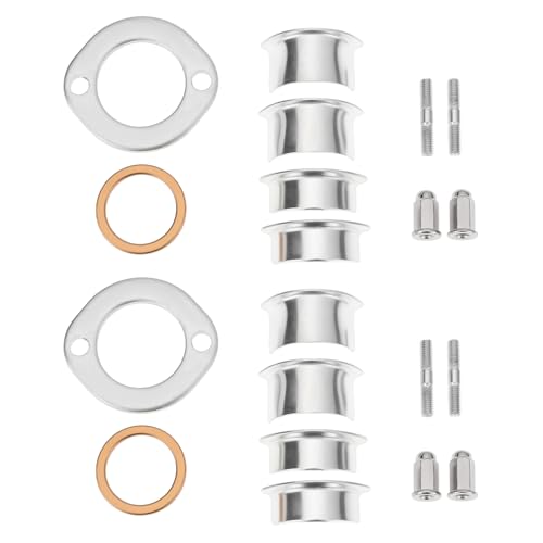 ECSiNG - ECSiNG 2 Sets Motorcycle Exhaust Pipe Collets Collars Clamp Holder Compatible with Honda CG125 CB XL XL185