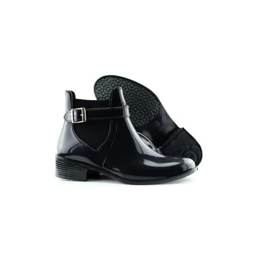 Bota Feminina Galocha Confortável Adulto (Preto, BR, Adulto, Faixa Numérico, 37, 38)