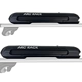 18' Small Multi-Purpose Roof Car Carrier, Transport 2 Ski's, 2 Snowboards, 4 Fishing Poles.. Carry Cargo Box/Kayak Rack on one Side While securing Your Ski or Fishing Poles.(Black, Small)