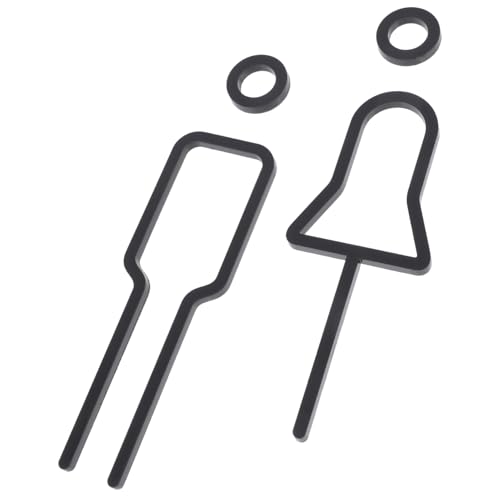 LAPYAPPE 1satz Toiletten-wandschild Mit Acryl-symbolen Für Herren Und Damen-toiletten Dekorative Badezimmer-wanddekoration Wasserfest Und Langlebig Einfache Installation Klare LAPYAPPE 1satz Toiletten-wandschild Mit Acryl-symbolen Für Herren Und Damen-toiletten Dekorative Badezimmer-wanddekoration Wasserfest Und Langlebig Einfache Installation Klare