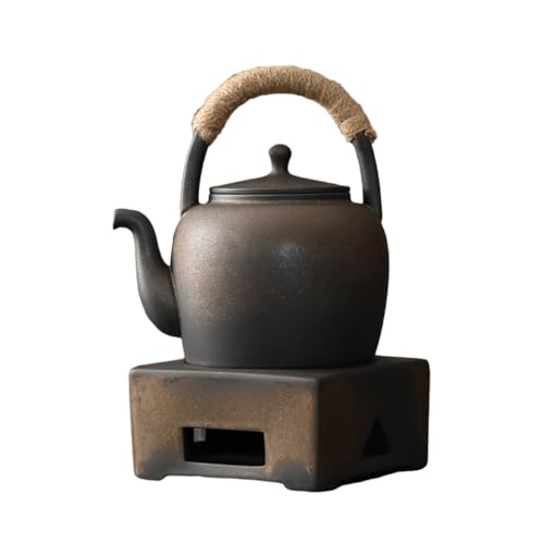Théière en céramique 700ml vintage dorée, idée cadeau d'exception