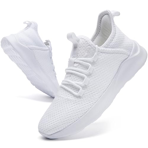LANGFEUU Mens Tennis Gym Shoes Lightweight Breathable...