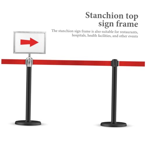 Support de panneau affichage résistant pour organiser les files d'attente avec sangle - 5