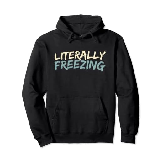 Literally Freezing, Funny Sarcastic Joke Mens Womens Kids Pullover Hoodie