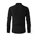 Medieval Renaissance Men's Black Pirate Shirt Steampunk Retro Long Sleeve Lace up T Shirt Viking Gothic Halloween Costume Top Large
