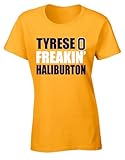 Gold Indiana Tyrese Haliburton Tyrese Freakin Haliburton Womens T-Shirt Adult Medium