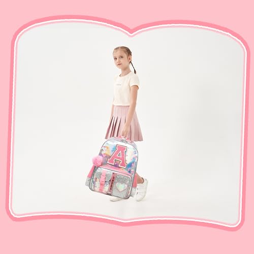 Backpack for Girls Elementary Bookbag for School Backpack Set Girls Preschool Book Bag with Lunch Box Pencil Case 7