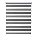 Hleane Tenda a Rullo Zebra Di Qualità Premium, Tenda a Rullo Zebra Diurna e Notturna, Doppio Tessuto Traslucido o Tende Oscuranti per la Visione, per Finestre e Porte, con Cassetta in Alluminio (W140X