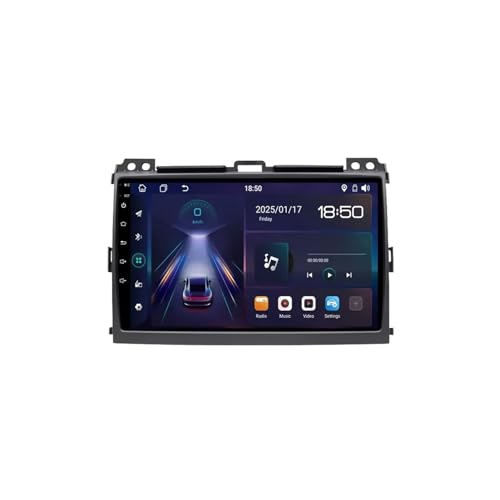 Pantalla táctil Carplay para viajar en Toyota Land Cruiser Prado 2002-2009