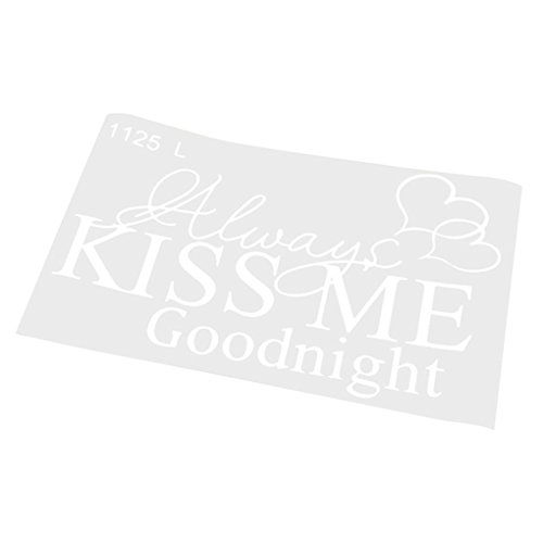 CanVivi Always Kiss Me Love Rumors DIY Decorative Wall Stickers,White