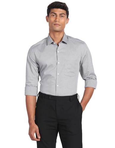 Image of Arrow Slim Fit Mens Formal Shirt - 100% Cotton, Breathable & Comfortable, Full Sleeves Shirts for Men