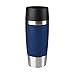 Emsa Travel Mug Classic Thermobecher 360 ml, Kaffeebecher to go thermo h&auml;lt 4h hei&szlig;/8h kalt, auslaufsicher, Isolierbecher mit Quick-Press-Verschluss, 360&deg;-Trink&ouml;ffnung, blau, 513357