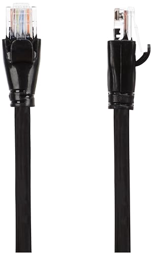 Image of amazon basics RJ45 Cat-6 Ethernet Patch /LAN Cable for Personal Computer - 5 Feet (Black)