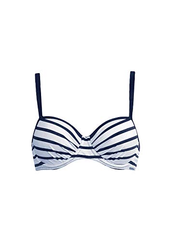 Preisvergleich Produktbild Sunflair Bikini Top 62.6, Nachtblau / weiß, Größe 46C