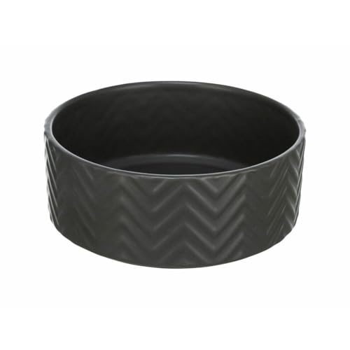 TRIXIE 25021, ciotola in ceramica, 0,9 l/ 16 cm, colore: nero