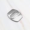 eMagTech 4x Car Door Lock Cover Protector Guard Latch Cap Sticker Buckle Anti-Corrosion Automotive Interior Compatible with XCeed GT Niro Stonic Sportage Stainless Steel Silver #4