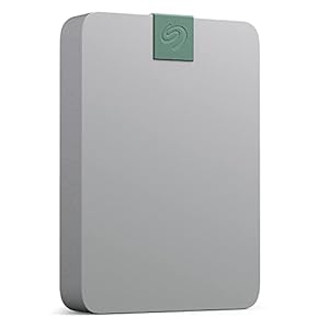 Seagate Ultra Touch HDD – Disco duro externo de 5 TB, 0.591 in, gris guijarro, material reciclado posconsumo (STMA5000400) (renovado)