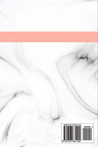 2019-2020 Two Year Planner: Marble Cover, 2019-2020 Monthly Calendar, January 2019 to December 2020,