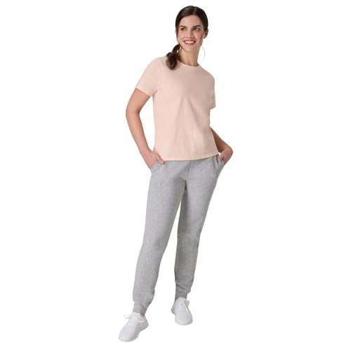 Image of Hanes Women's Sweatpants - EcoSmart Fleece Joggers - Open-Bottom Pocketless Pull-On Lounge Pants - Reg. & Petite Sizes