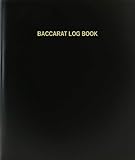 BookFactory Baccarat Log Book/Journal/Logbook - 120 Page, 8.5''x11'', Black Hardbound (XLog-120-7CS-A-L-Black(Baccarat Log Book))