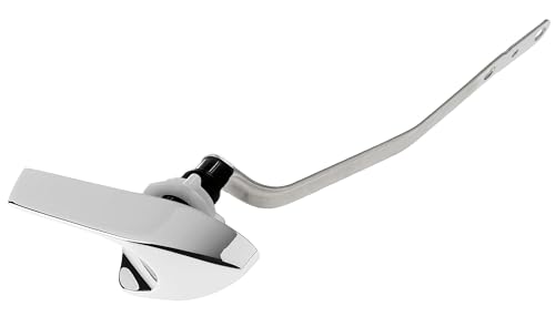 Universal Side Mount Toilet Handle Fit for Kohler 87115-CP, Left Toilet Flusher Replacement Kit Compatible with Kohler/TOTO Toilet Tank, Polish Chrome, 1-Pack