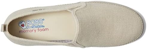 Skechers BOBS Women's Flexpadrille Hi-Pleasant Harmony Espadrille, Natural, 9 | Image 1