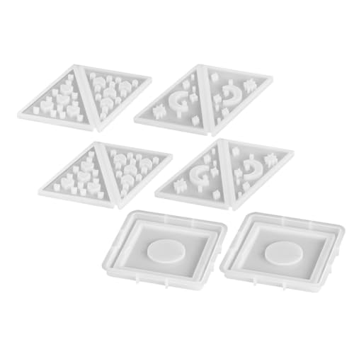 SOLUSTRE Silicone Pyramid Candle Holder Molds Resin Casting Molds for Aromatherapy Candle Making DIY Craft Kits Home Table Centerpiece Wedding Decorations