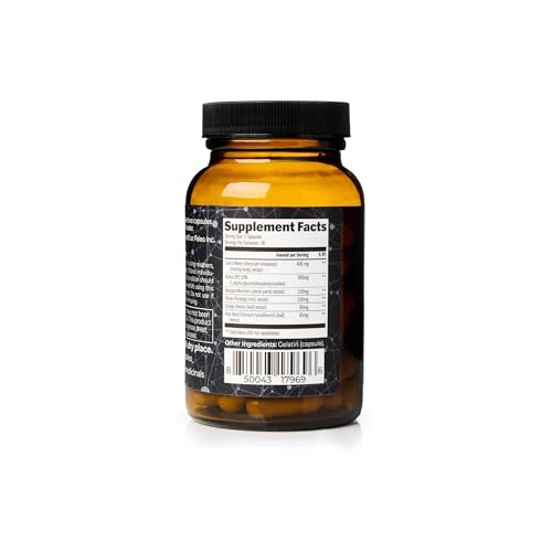 Image of Santa Cruz Paleo Nootropic Capsules - Lions Mane, Alpha GPC, Panax Ginseng & Ginkgo Biloba for Focus, Memory, Mental Clarity & Energy - Keto, Paleo, Gluten Free Brain Supplement, 60 Caps