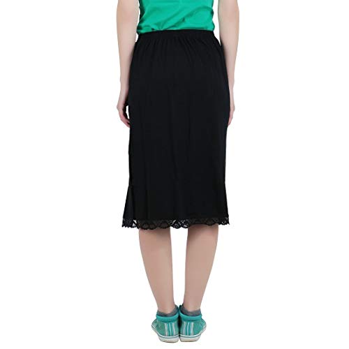 Image of Splash Cotton Rich Regular Skirt Slip for Women - Knee Length