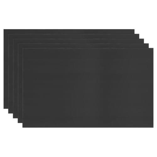 Image of M METERXITY 5-Pack Corrugated Plastic Sheets, 18 Inch x 24 Inch Waterproof Blank Corrugated Poster Board Yard Signs for Garage Sale /Office /Classroom /Party /Lawn Sign Road [5mm Thick, Black]