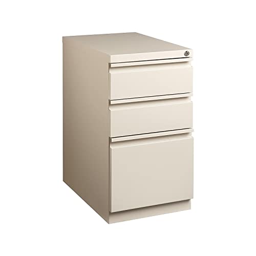 Staples 375798 3-Drawer Mobile Pedestal File Cabinet Putty (20-Inch) #TOP4